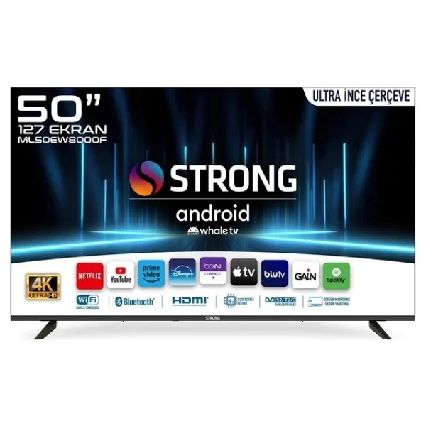 Strong ML50EW8000F 4K Ultra HD 50" 127 Ekran Uydu Alıcılı Smart LED TV
