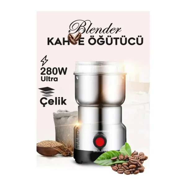 SULED Kahve & Baharat Öğütücü Bigpro 280W Paslanmaz Çelik 220V Fişli Öğütücü - Parçalayıcı