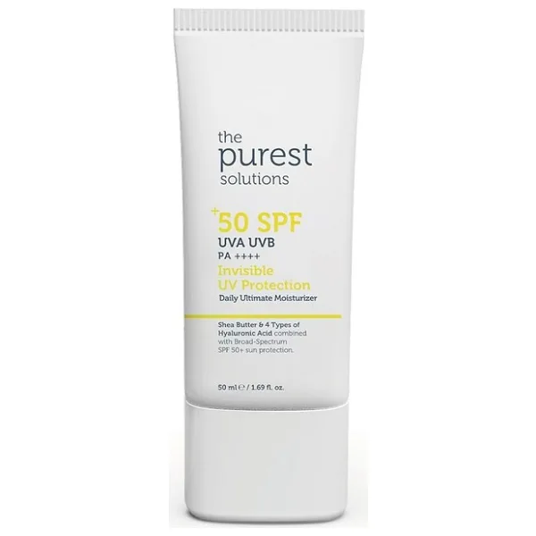 The Purest Solutions Yüksek Koruma ve Nemlendirici Etkili Güneş Koruyucu Krem 50 ml Krem Renkli