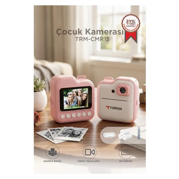 Torima TRM-CMR15 Pembe Dijital Fotoğraf Makinesi
