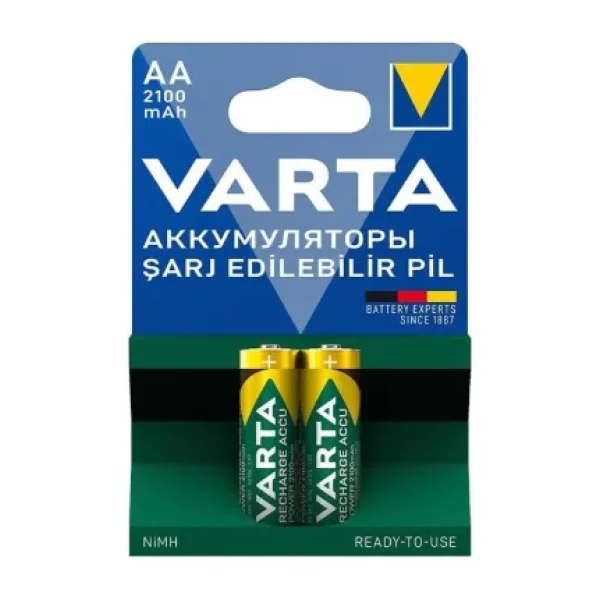 Varta 56706 2100 mAh 2'li Şarjlı AA Kalem Pil