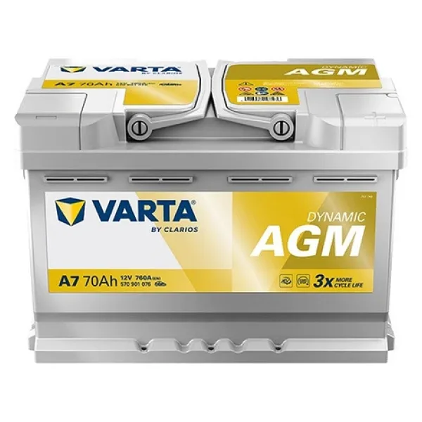Varta Silver Dynamic E39 Start-Stop Plus AGM 12 V 70 Ah 760 CCA Akü - 2025