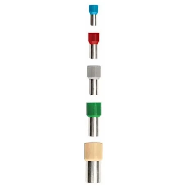 VE0508 2.6 mm Beyaz İzoleli Tek Girişli Yüksük - 10 Adet