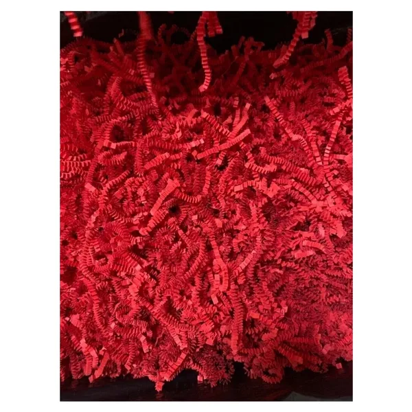 Verahed Kırpık Z Zigzag Pelur Kırpıntı Kağıt 500 gr Kırmızı Renk Süs Dolgu Malzemesi Black Paper