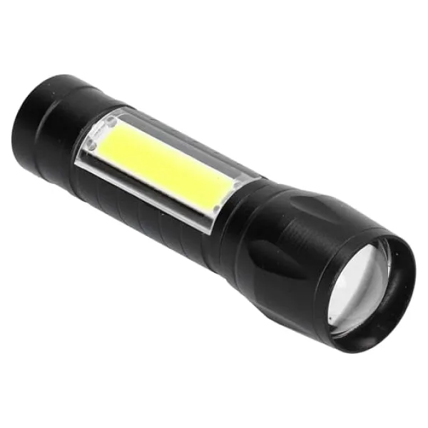 WellHise 511 LED USB Şarjlı Yüksek Lümen Mini Boy El Feneri, Metal Kasa, 3 Modlu Işık Modülü, Kutulu, Şarj Kablosu Dahil