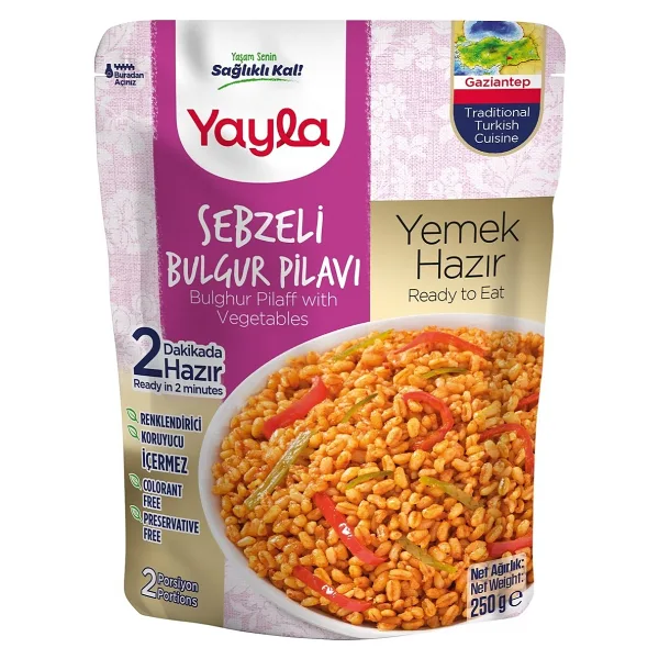 Yayla Hazır Sebzeli Bulgur Pilavı 250 gr