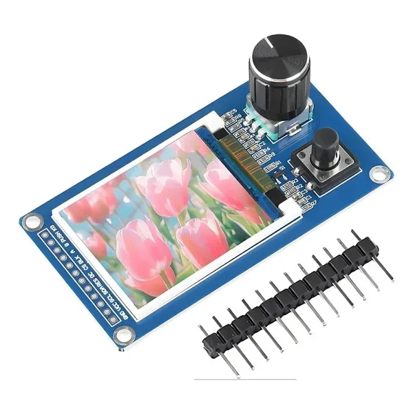1,8" ST7735 LCD TFT Ekran + EC11 Rotary Encoder Modülü