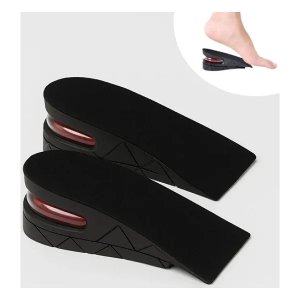 5 cm Boy Uzatıcı Silikon Ortopedik Topuk Tabanlık - Yüksek Konforlu Gizli Yükseltici Ped (Uni