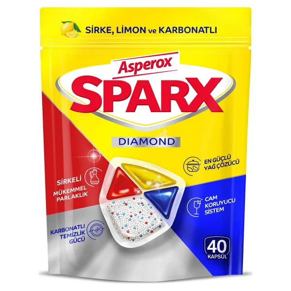 Asperox Sparx Bulaşık Makinesi Tableti 40'lı