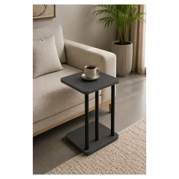 BARIN DESIGN C Sehpa - Koltuk Yan Sehpası, Çok Amaçlı Laptop Sehpası, Modern Fiskos Sehpa, Kahve ve Servis Sehpası