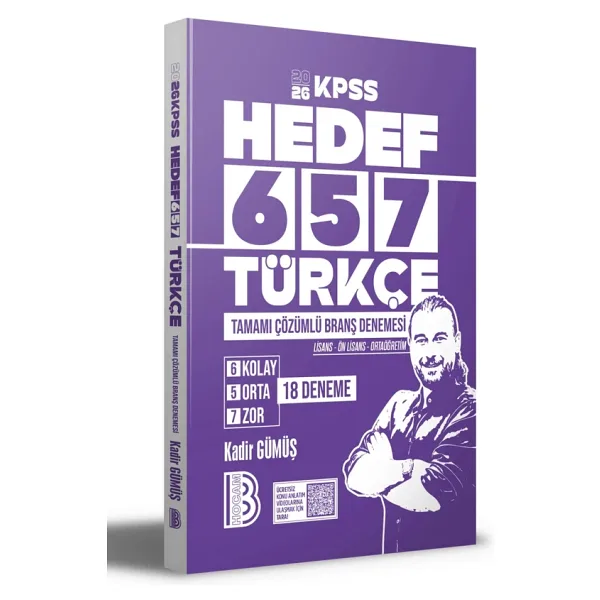 Benim Hocam Yayınları 2026 KPSS Türkçe Tamamı Çözümlü 18 Deneme