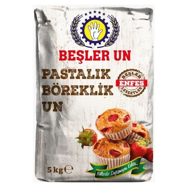 Beşler Un 5 kg Pastalık Böreklik Un