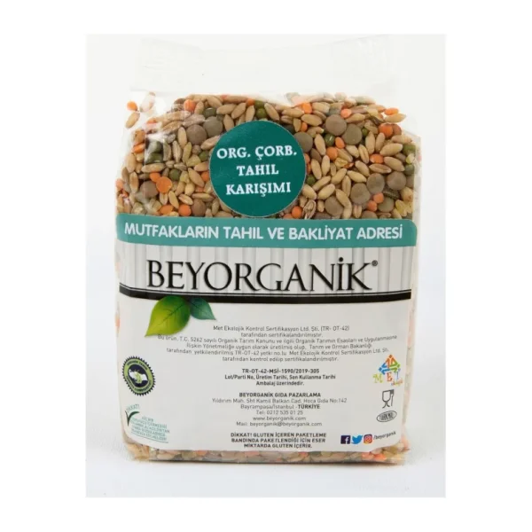 Beyorganik Organik 500 gr Çorbalık Tahıl Karışımı Anadolu Kuru