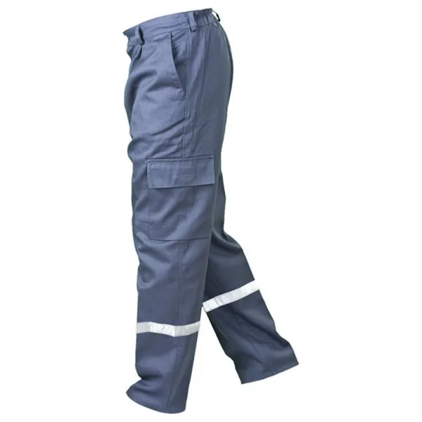 Butik İş 16/12 Reflektörlü Gabardin İş Pantolonu Gri - S