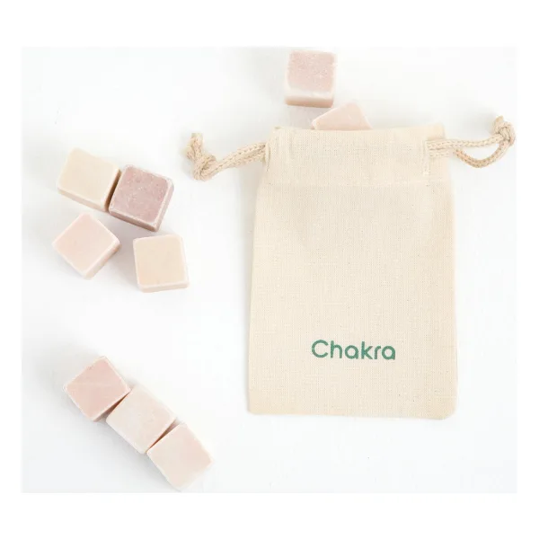 Chakra Buz Taşı Seti 2 x 2 x 2 cm Açık Pembe