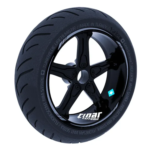 Çınar Extreme Taş Grisi 4 Parçalı Keskin Jant Şeridi Sticker