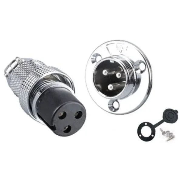 DF20 3 Pin 20mm Su Geçirmez Konnektör Takımı