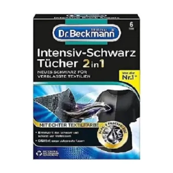 Dr. Beckmann Dr.Beckmann Koyu-Siyah Çamaşırlar İçin Yenileyici Mendil 6'lı 1 lt Renk Koruyucu ve Yumuşatıcı Özellik