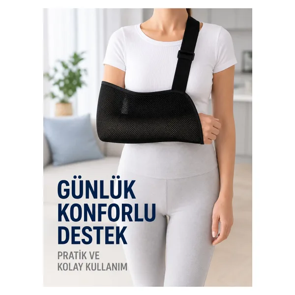 Fileli Kol Askısı Ayarlanabilir Omuz Askılı Nefes Alabilen Kol Destekleyici