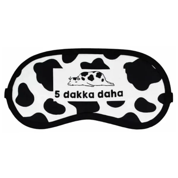 giftmoda İnek 5 Dakka Daha Tasarımlı Uyku Bandı