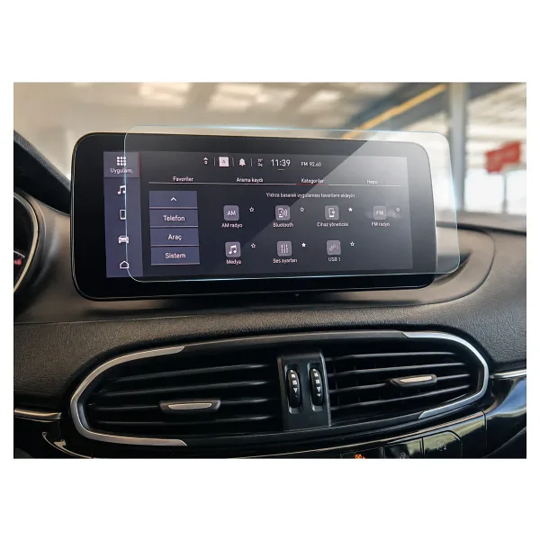 Glassmax Fiat Egea & Egea Cross Lounge Limited 10" Multimedya Navigasyon Ekran Koruyucu Kırılmaz Şeffaf Nano Teknoloji