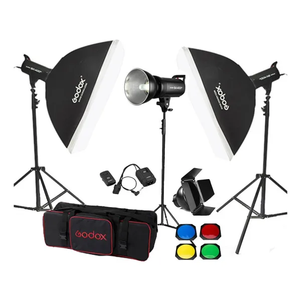 Godox SK400II 3'lü Paraflaş Seti
