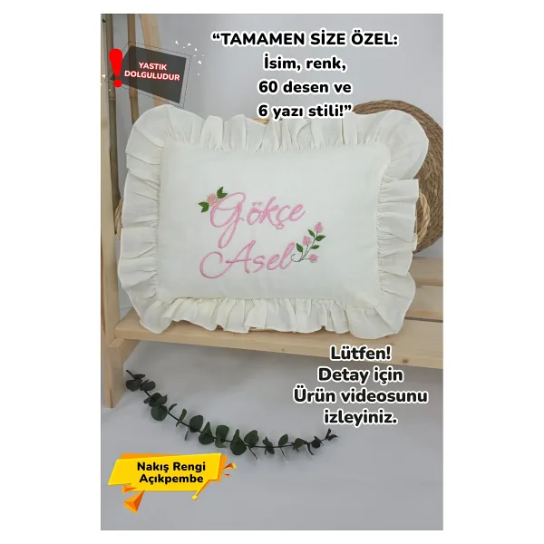 gros shop Müslin Yeni Doğan 4Katlı Organik Hastane Çıkış Seti Güllü Model