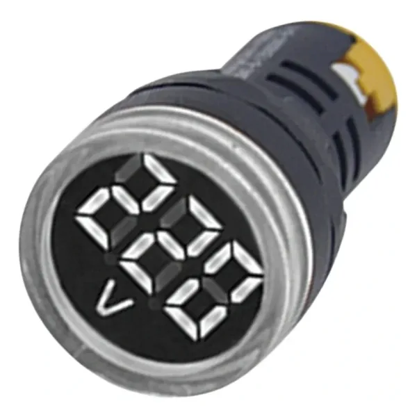 Gwest 22 VS-B 22mm AD-116 Serisi Beyaz Voltmetre 24-550V