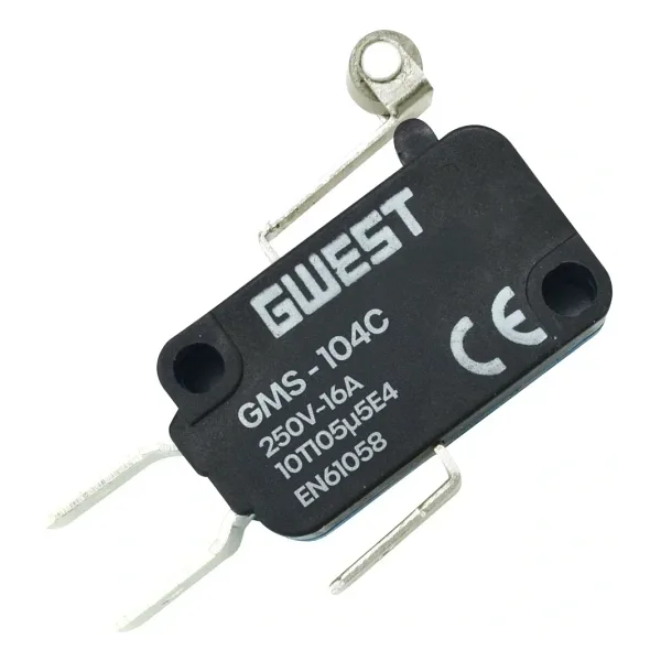 Gwest GMS-104C Kısa Kollu Metal Makaralı Mikro Switch 10A