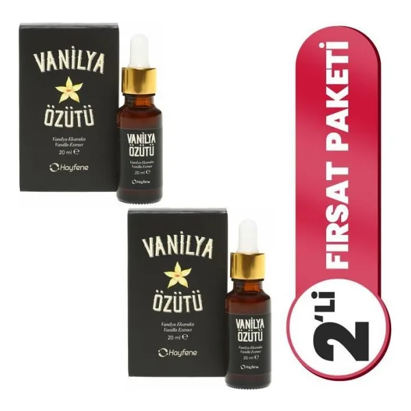 Hayfene Vanilya Özütü 20 mL - 2'li Set