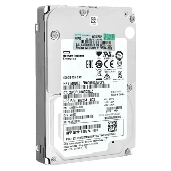 HP 600 GB 867254-002 2.5" Sunucu Sabit Disk