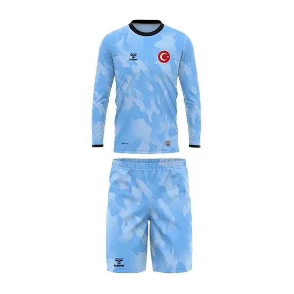 Hummel Elegance Milli Takım Kaleci Forma Takımı Buz Mavi