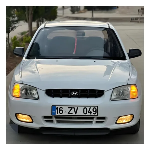 Hyundai Accent Yumurta Kasa 2002-2007 Uyumlu H Lip Esnek Ön Lip 2 Parça Karlık Ön Ek Tampon Altı Dil