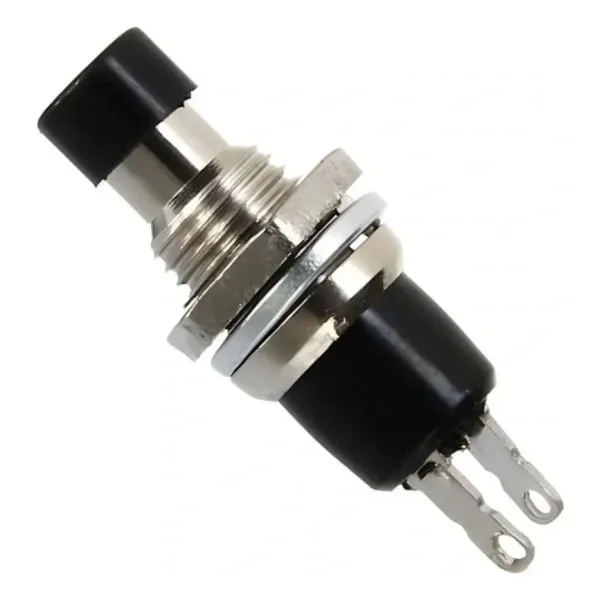 IC-177 Siyah Diyafon Mini Buton 7mm PBS-105