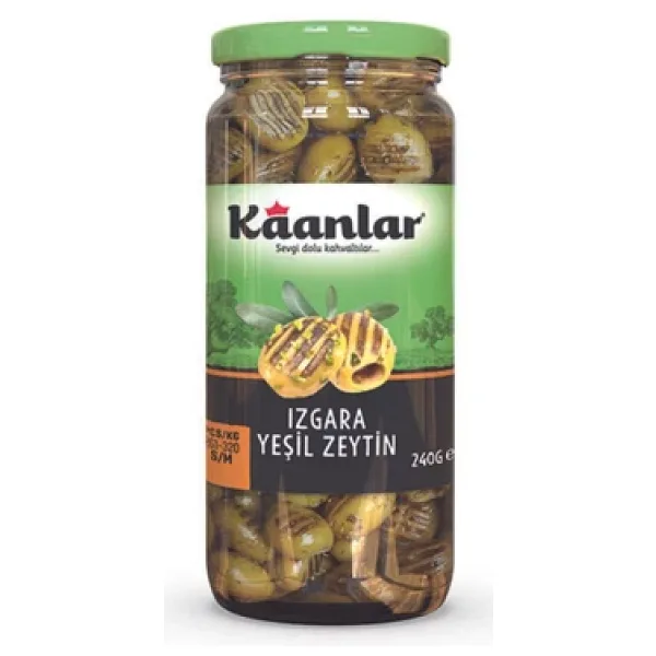 Kaanlar 240 Gr Yeşil Zeytin Izgara Grill Pet (261-320)