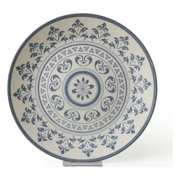 Keramika Dc Mavi Dekor Servis Tabak 25 cm