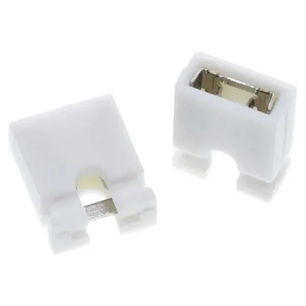 Kısa Devre Jumper 2.54mm Beyaz 2 Pin