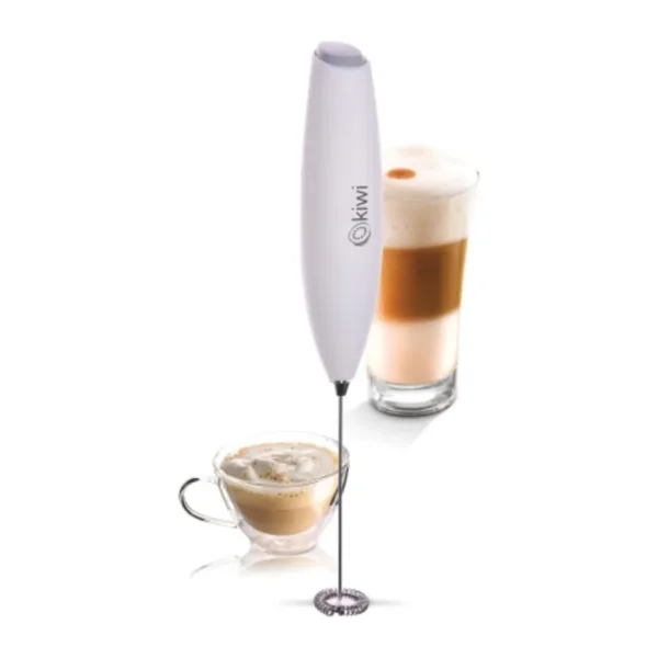 Kiwi El Tipi Blender 10 W Güçlü Süt Kahve Köpürtücü 1 lt Kapasite ile Pratik Fonksiyonlar - Beyaz