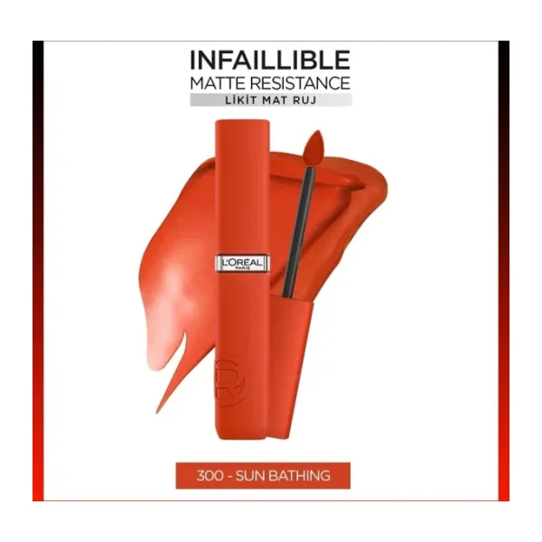 L'Oreal Paris Infaillible Matte Resistance 300 Sun Bathing Likit Ruj