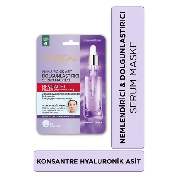L'Oreal Paris Revitalift Filler Dolgunlaştırıcı Serum Maske