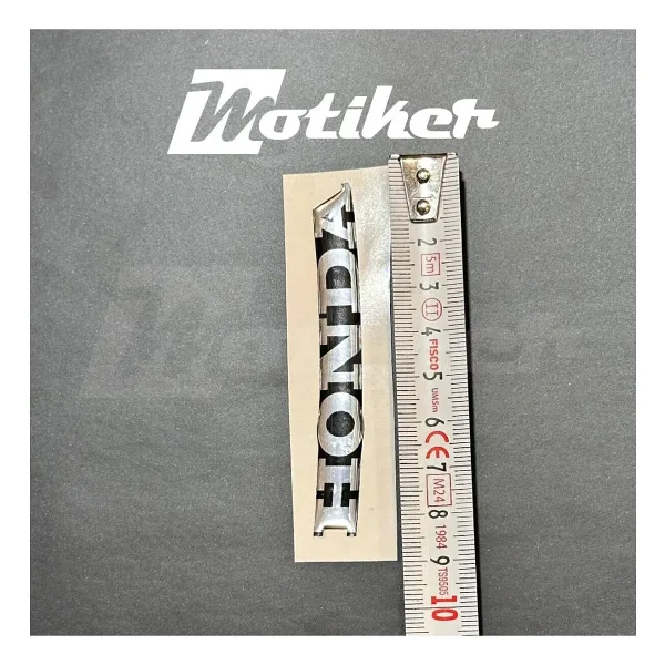 Motiker Honda Metal Gümüş (Silver) Ön Cam Oval Damla Sticker Etiket Modeli
