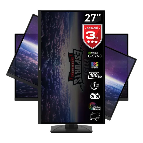 MSI G274PF 27" 1 ms Full HD Pivot IPS 180 Hz Oyuncu Monitörü