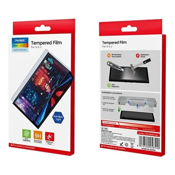 Nintendo Switch 2 Temperli Cam Ekran Koruyucu Mavi Işık Filtresi Filmi Dobe Tns-3166B