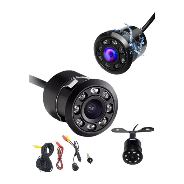 OnlyTech Araç Geri Görüş Kamerası Gece Görüşlü +hd Mesafe Çizgili Su Geçirmez