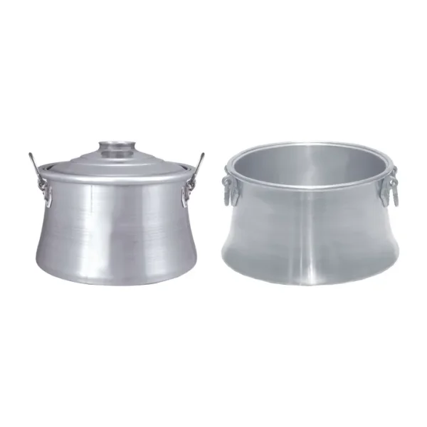 Öz Öncü Alüminyum Kazan Arap Kazanı Pişirme Kazanı (Ağız Çapı: 40 cm. Derinlik: 25 cm.) - Gri