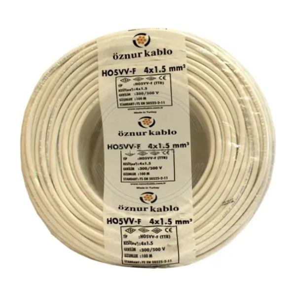 ÖZNUR TTR Kablo 4x1,5 mm2