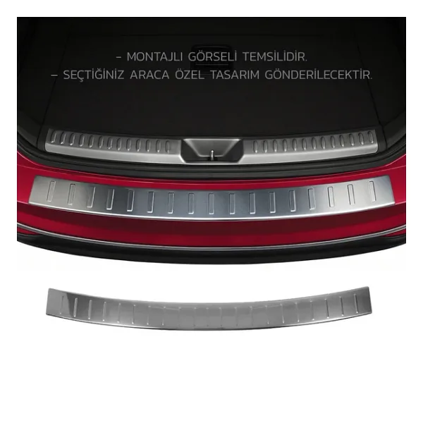 Peugeot Rifter Krom Arka Tampon Eşiği 2019 ve Sonrası