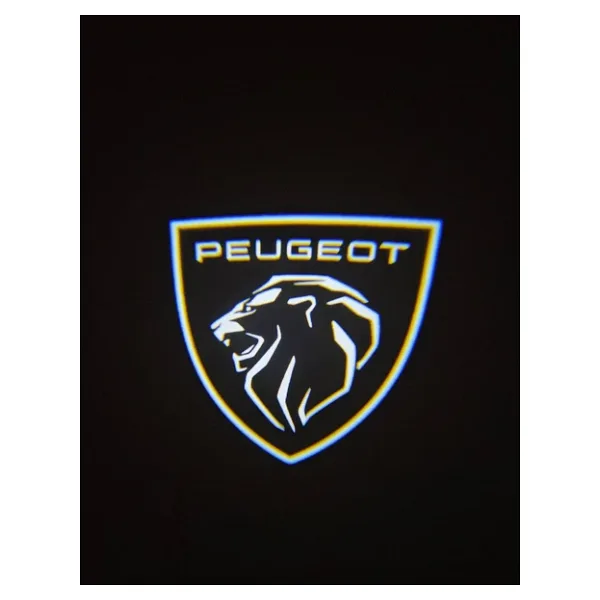 Peugeot Yeni Logo Araçları Kapı Altı Led Logo Mesafe Sensörlü Yeni Nesil 2 Adet