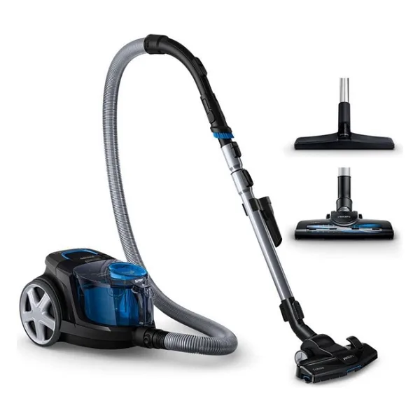 Philips Powerpro City Elektrikli Süpürge 1.5 L Toz Haznesi Sessiz Çalışma Özellikli - Siyah - Mavi