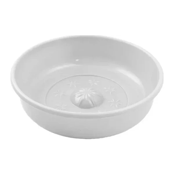 Tiesa Home Plastik 21CM Banyo Hamam Tası Beyaz